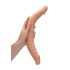 RealRock Double Dong 14 - dvostruki dildo (36 cm) - prirodna boja