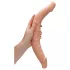 RealRock Double Dong 14 - dvostruki dildo (36 cm) - prirodna boja