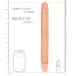 RealRock Double Dong 14 - dvostruki dildo (36 cm) - prirodna boja