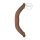 RealRock Double Dong 18 - dupli dildo (46cm) - tamno prirodno