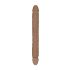 RealRock Double Dong 18 - dupli dildo (46cm) - tamno prirodno