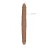 RealRock Double Dong 18 - dupli dildo (46cm) - tamno prirodno