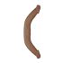 RealRock Double Dong 18 - dupli dildo (46cm) - tamno prirodno