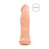 RealRock penis rukav 17cm - prirodna boja