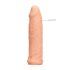 RealRock penis rukav 17cm - prirodna boja