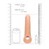 RealRock dodatak za penis 9 (21,5 cm) - prirodna boja