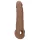 RealRock Penis Rukavac 9 (21,5 cm) - tamna prirodna boja