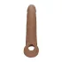 RealRock Penis Rukavac 9 (21,5 cm) - tamna prirodna boja