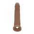 RealRock Penis Rukavac 9 (21,5 cm) - tamna prirodna boja