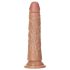 RealRock Slim - realistični dildo 15,5cm (tamna prirodna boja)