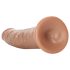 RealRock Slim - realistični dildo 15,5cm (tamna prirodna boja)