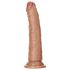 RealRock Slim - realistični dildo 15,5cm (tamna prirodna boja)