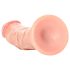 RealRock - realističan dildo sa vakumom - 15,5cm (natur)