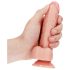 RealRock - realistični dildo sa vakuumom, 15,5cm (natur)