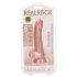 RealRock - realistični dildo sa vakuumom, 15,5cm (natur)