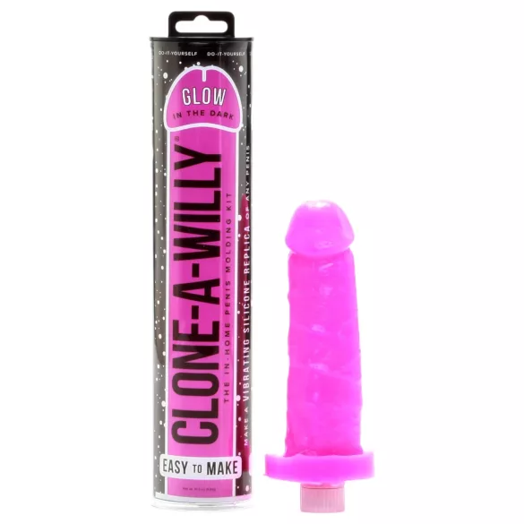 Clone-a-Willy - set za pravljenje kopija penisa - svetleći (roze)