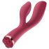 Raytech Ruža - vodootporni vibrator sa klitoralnim stimulatorom (crveni)
