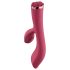 Raytech Ruža - vodootporni vibrator sa klitoralnim stimulatorom (crveni)
