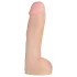 Doc Johnson Vac-U-Lock Hung 12 - realističan dildo sa testisima (natur)