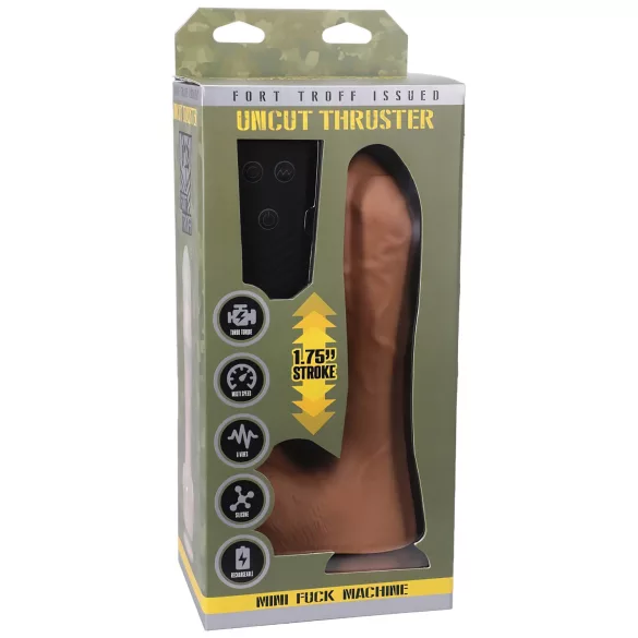 Doc Johnson Mini F-Machine bež - radiofrekventni gurajući vibrator