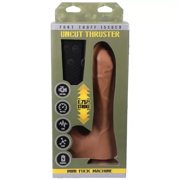 Doc Johnson Mini F-Machine bež - radiofrekventni gurajući vibrator