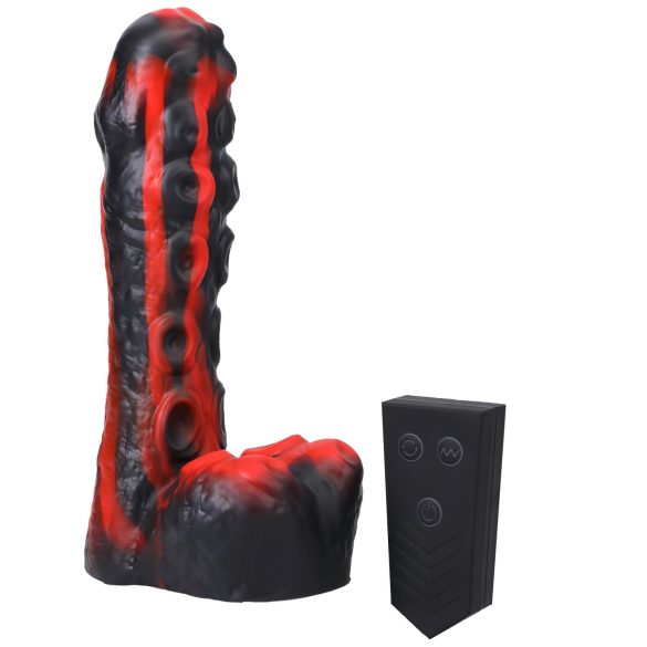 Doc Johnson Mini F-Machine Tendril - crveni bežični vibrator za guranje