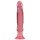 Crystal Jellies - pink analni dildo sa usisnom čašom