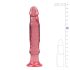 Crystal Jellies - pink analni dildo sa usisnom čašom