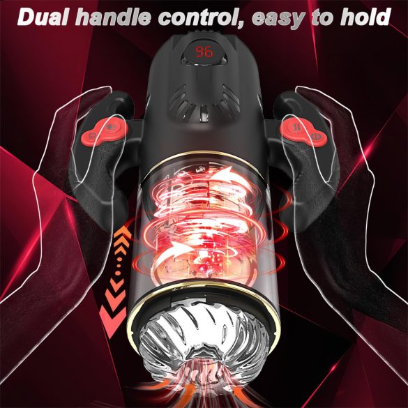 AlvUp - rotirajući masturbator (crni)