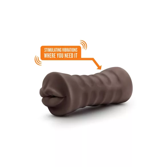 Enlust Krystal - vibratorna veštačka usta sa AI slikama (braon)