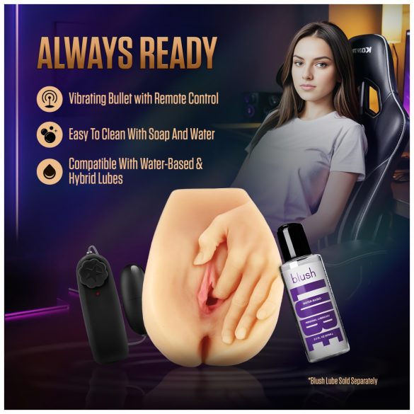 Enlust Selena - vibrirajuća veštačka vagina sa AI slikama (natur)