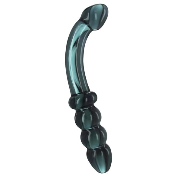 Prisms Hamsa - stakleni dildo sa dva kraja za G-tačku (zeleni)