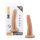 Dr. Skin 5,5 - Pravi dildo sa vakumom - prirodna boja (14cm)