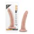 Dr. Skin 7 - realistični dildo s vakumom - natur (17,5 cm)