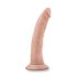 Dr. Skin 7 - realistični dildo s vakumom - natur (17,5 cm)