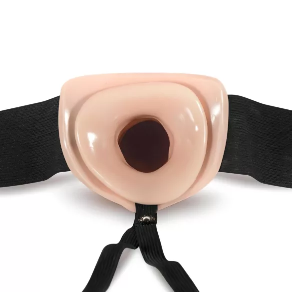 Dr. Skin 6,5 - šuplji strap-on dildo - 15cm (natural)