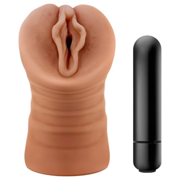 M For Men Sofia - vibrirajuća veštačka vagina (prirodna)