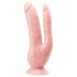 Dr. Skin 8 - Prirodni dvostruki dildo sa vakuum bazom