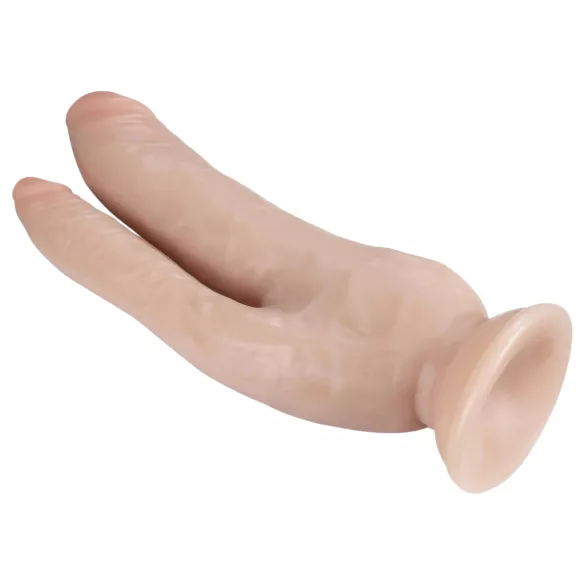 Dr. Skin 8 - Dupli Dildo sa Vakuumom (Natur)