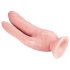 Dr. Skin 8 - Prirodni dvostruki dildo sa vakuum bazom