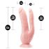 Dr. Skin 8 - Prirodni dvostruki dildo sa vakuum bazom