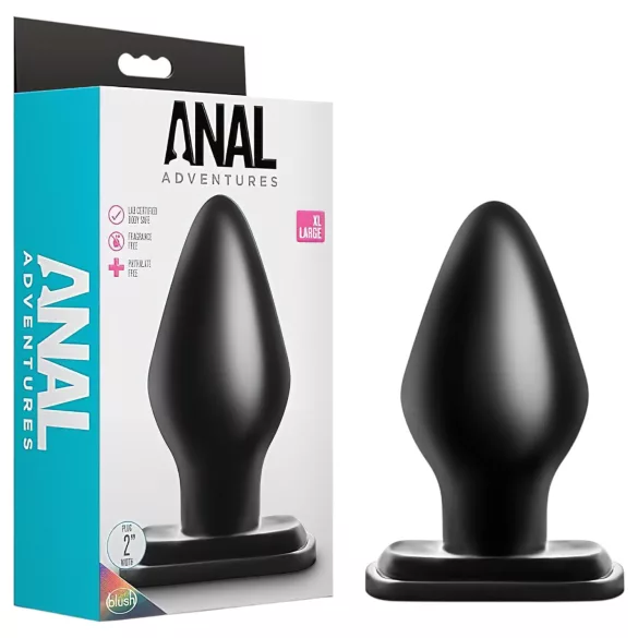 Anal Avantura XL - ekstra veliki analni čep (crna)