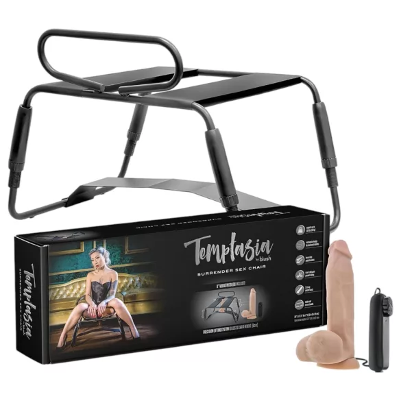 Temptasia - seks stolica s vibratorom (crno-prirodno)