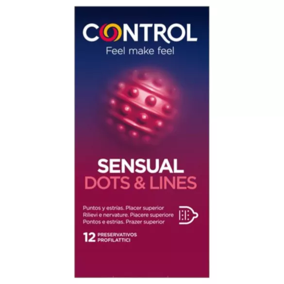 Control - ребраст, тачкаст кондом (12 ком)