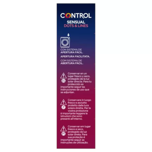 Control - ребраст, тачкаст кондом (12 ком)