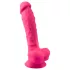 Silexd - vibrirajući dildo sa testisima i daljinskim upravljačem (roze)