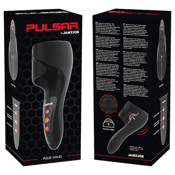JamyJob - pulsirajući vibrator za glavić (crni)