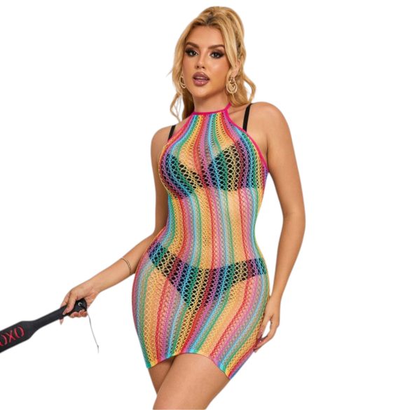 Subblime 952341 - Halter mrežasta haljina u duginim bojama - S-L