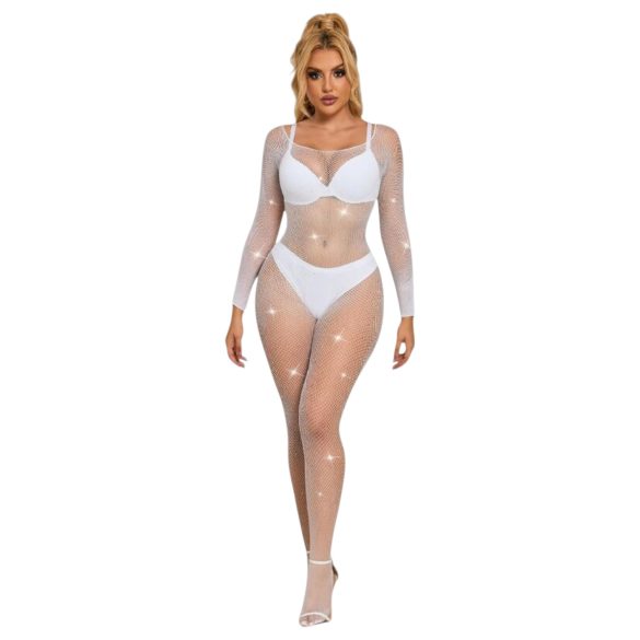 Subblime 952396 - svetlucavi kombinezon sa cirkonima - (bela) - S-L