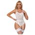 Subblime 954291 - lančani, providni bodi set - bela (L-XL)